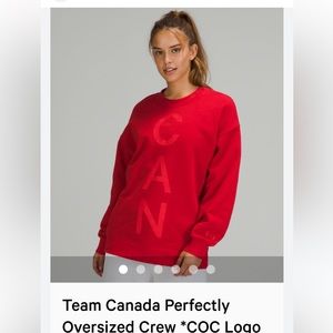 Lululemon team Canada sweatshirt sz 8